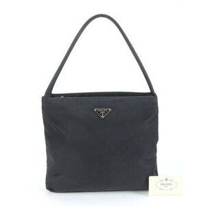 Prada Tessuto tote bag triangle logo shoulder card